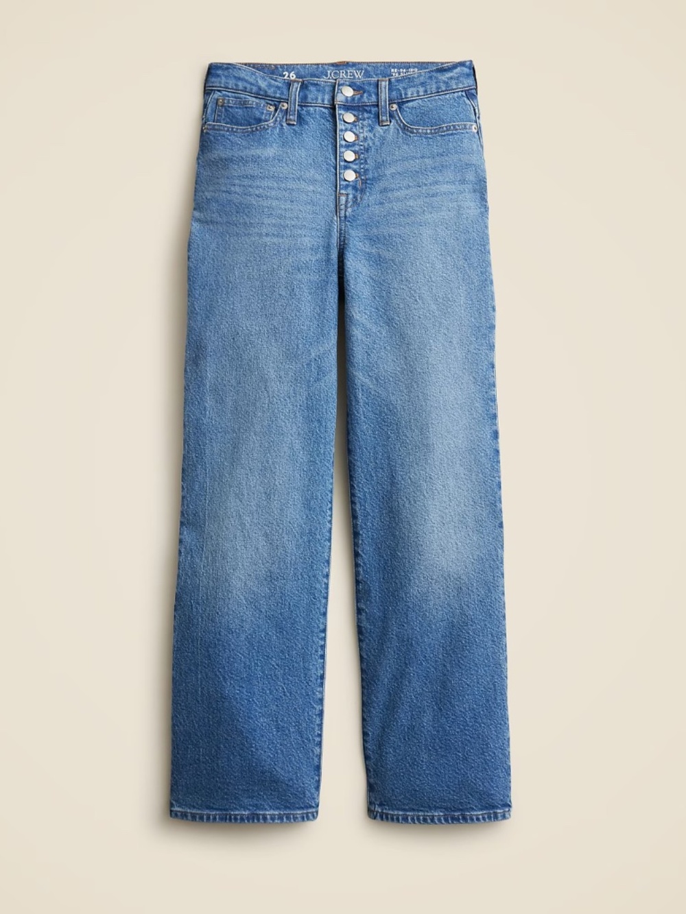 JCREW Size 24 Slim-Wide Jean with Button-Fly $148 CF230